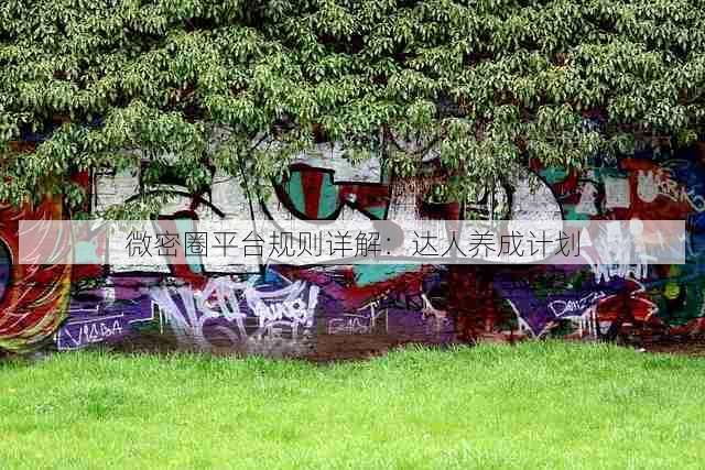 微密圈平台规则详解:达人养成计划
