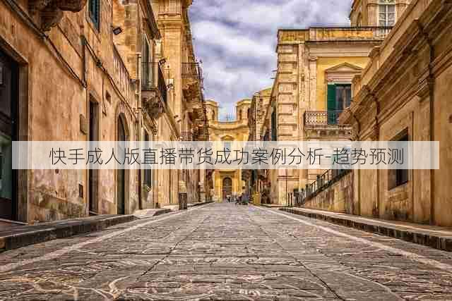 快手成人版直播带货成功案例分析-趋势预测