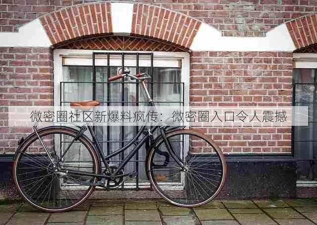 微密圈社区新爆料疯传:微密圈入口令人震撼