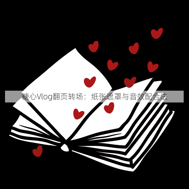 糖心Vlog翻页转场：纸张遮罩与音效配合法